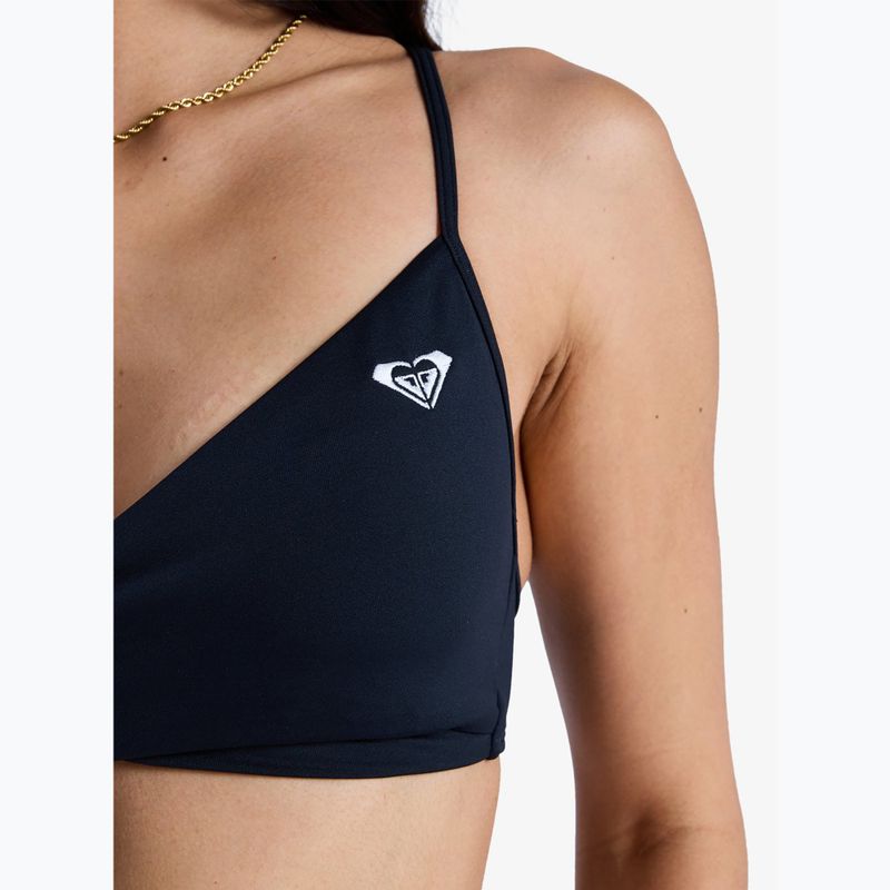 Horní díl plavek ROXY Solid Essentials Wrap Bralette anthracite 6