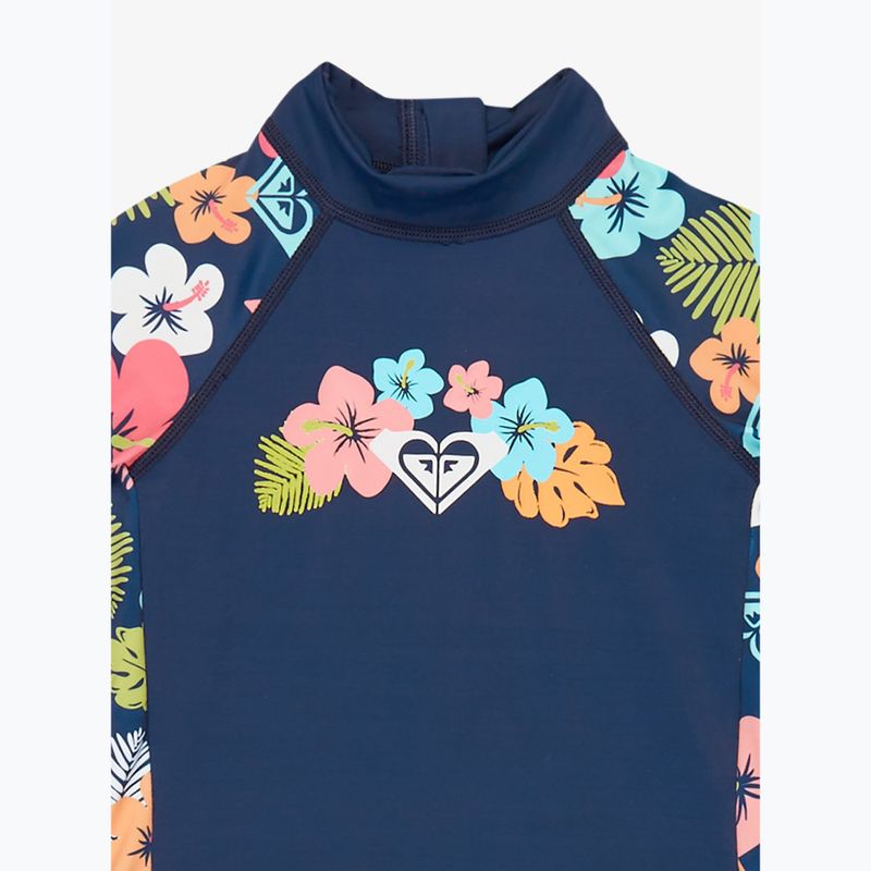 Kombinéza UPF 50+ dětská ROXY Morning Flower Springsuit mood indigo morning flowers 3