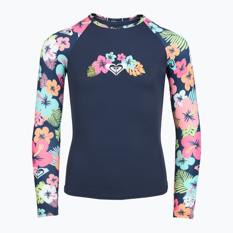 Dlouhý rukáv + spodní díl plavek ROXY Morning Flower Lycra Set mood indigo morning flowers 3