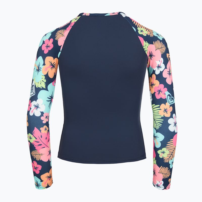 Dlouhý rukáv + spodní díl plavek ROXY Morning Flower Lycra Set mood indigo morning flowers 4