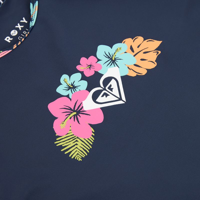 Dlouhý rukáv + spodní díl plavek ROXY Morning Flower Lycra Set mood indigo morning flowers 5