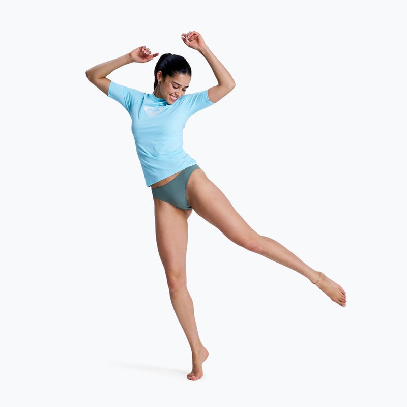 Dámské plavecké tričko ROXY Whole Hearted tanager turquoise 2