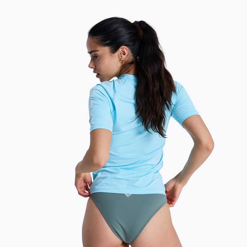 Dámské plavecké tričko ROXY Whole Hearted tanager turquoise 3