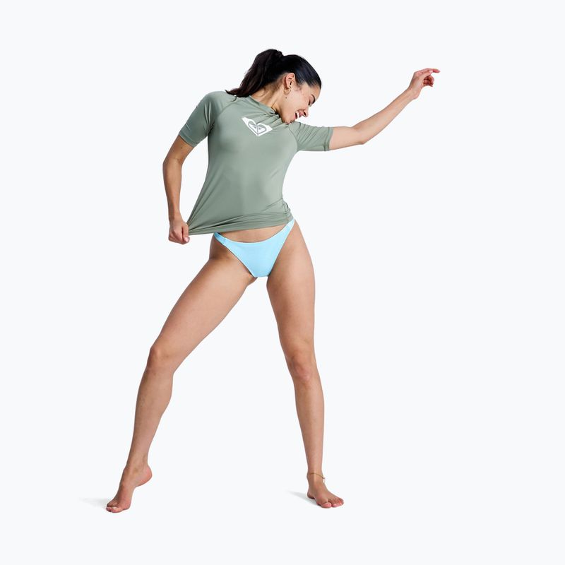 ámské plavecké tričko ROXY Whole Hearted oil green 2