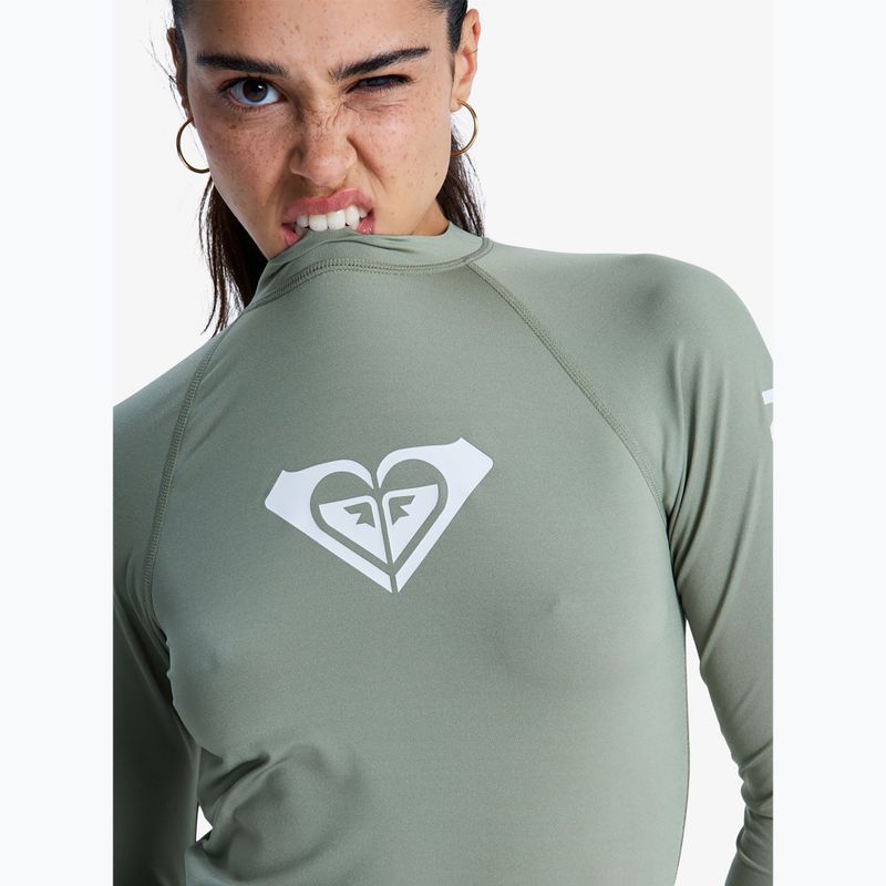 Dámské plavecké tričko Longsleeve  ROXY Whole Hearted oil green 6