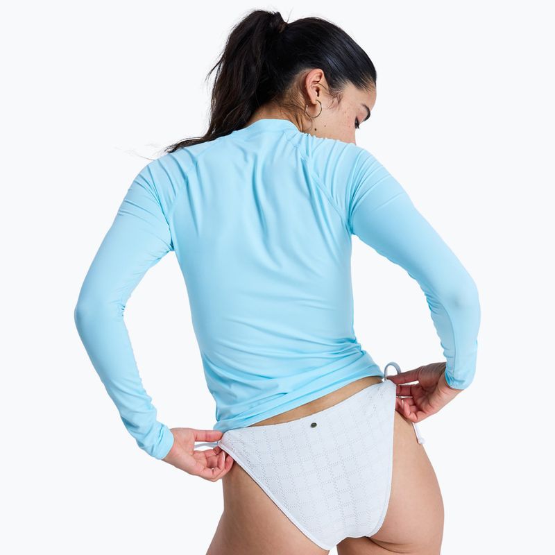 Dámské plavecké tričko Longsleeve ROXY Whole Hearted tanager turquoise 3