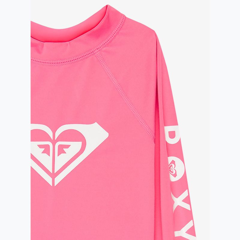 Dětské plavecké tričko Longsleeve ROXY Whole Hearted sangria sunset 3