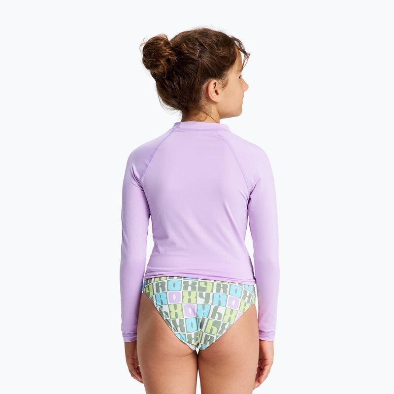 Dětské plavecké tričko Longsleeve ROXY Whole Hearted crocus petal 2