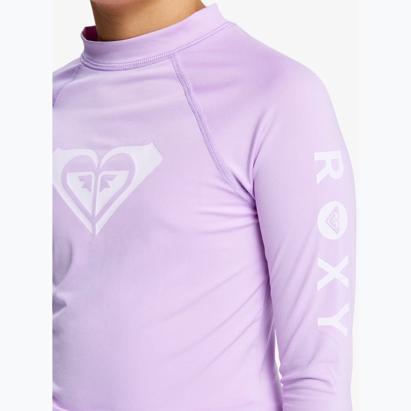 Dětské plavecké tričko Longsleeve ROXY Whole Hearted crocus petal 4