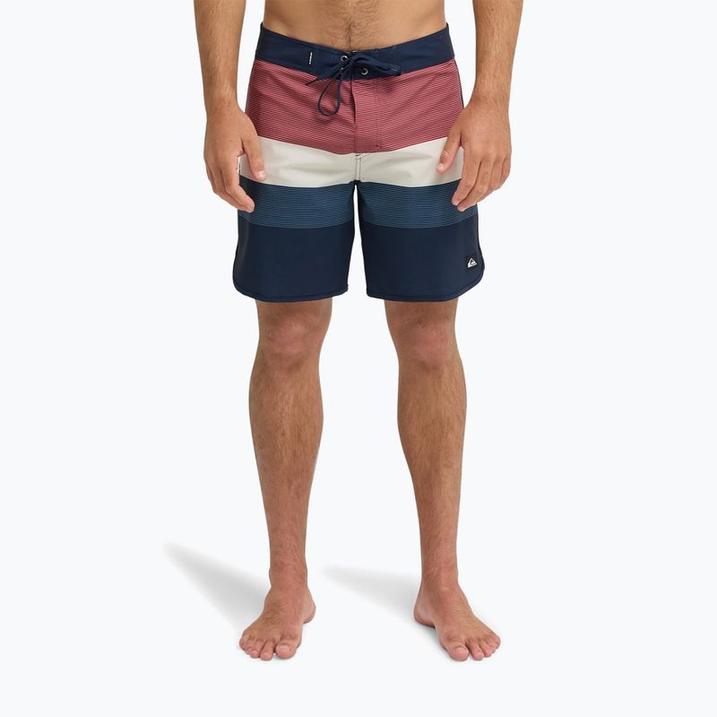 Pánské koupací šortky Quiksilver Surfsilk Scallop 18" dark navy tijuana 3