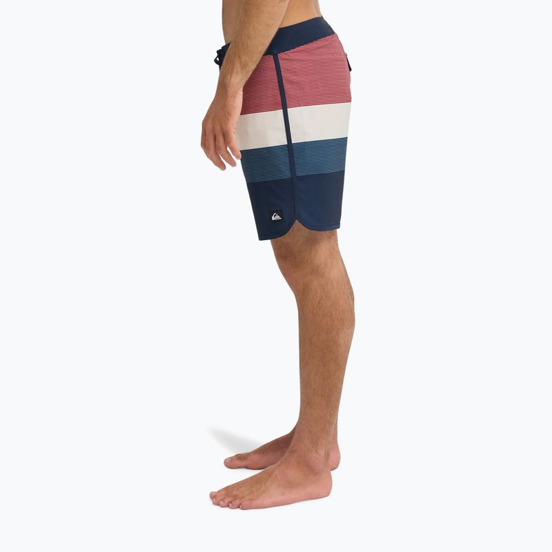 Pánské koupací šortky Quiksilver Surfsilk Scallop 18" dark navy tijuana 6