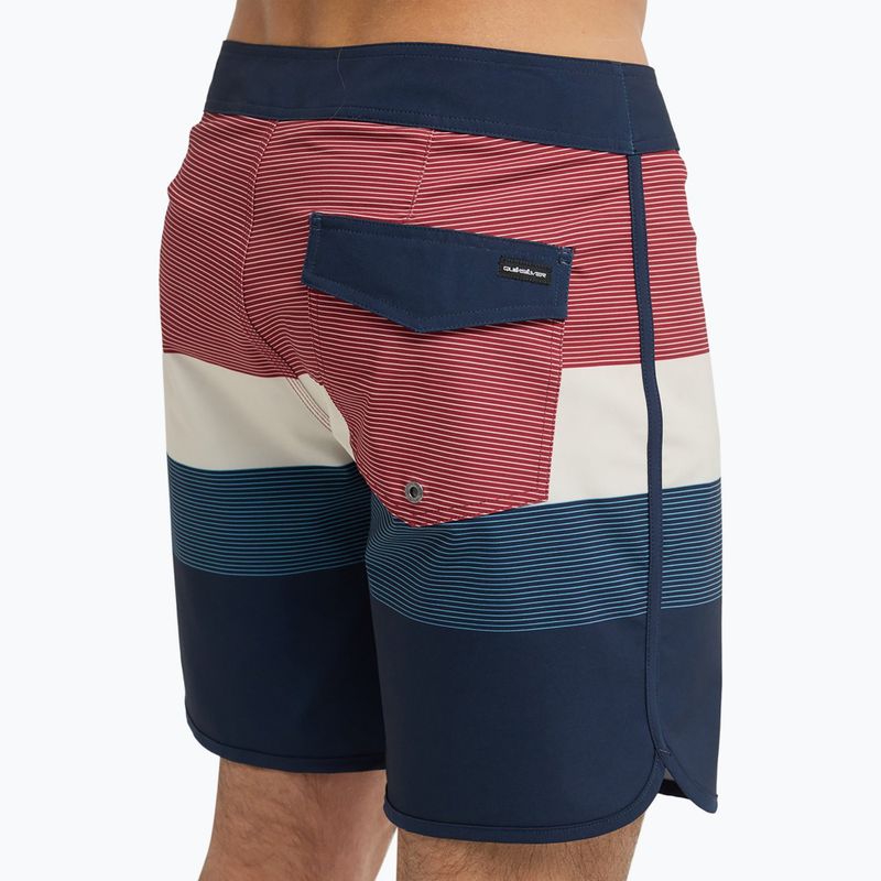 Pánské koupací šortky Quiksilver Surfsilk Scallop 18" dark navy tijuana 8
