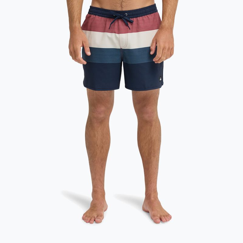 Pánské koupací šortky Quiksilver Stretch Scallop Volley 16" dark navy tijuana 3