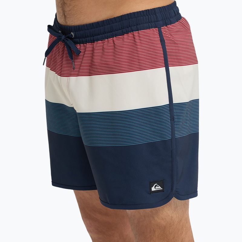 Pánské koupací šortky Quiksilver Stretch Scallop Volley 16" dark navy tijuana 7