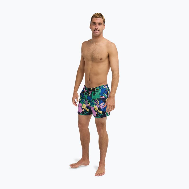Pánské koupací šortky Quiksilver Everyday Printed Volley 15" dark navy interact floral 4
