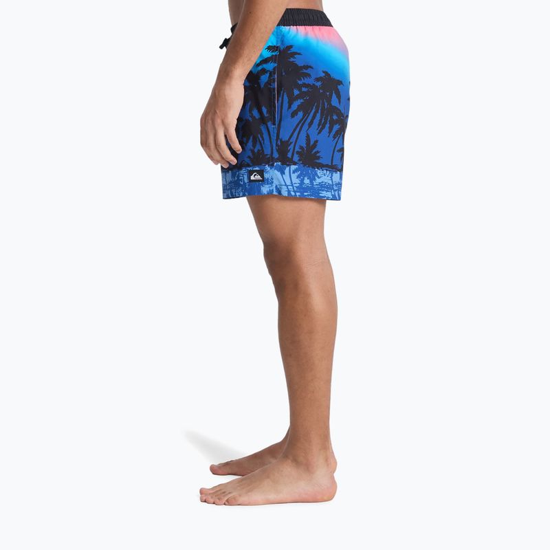 Pánské koupací šortky Quiksilver Everyday Printed Volley 15" monaco blue thermotropics 6