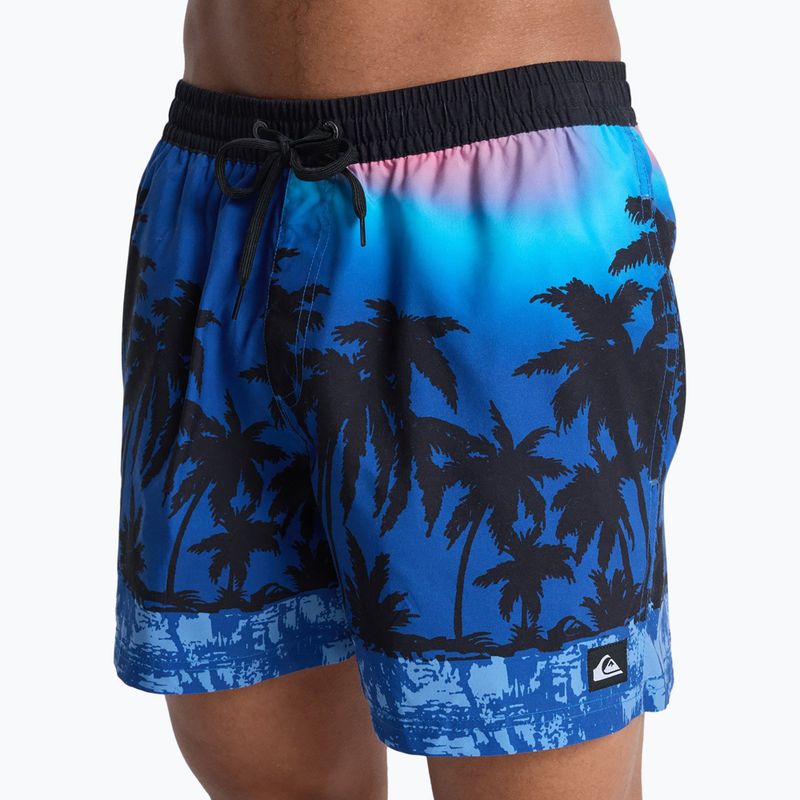Pánské koupací šortky Quiksilver Everyday Printed Volley 15" monaco blue thermotropics 7
