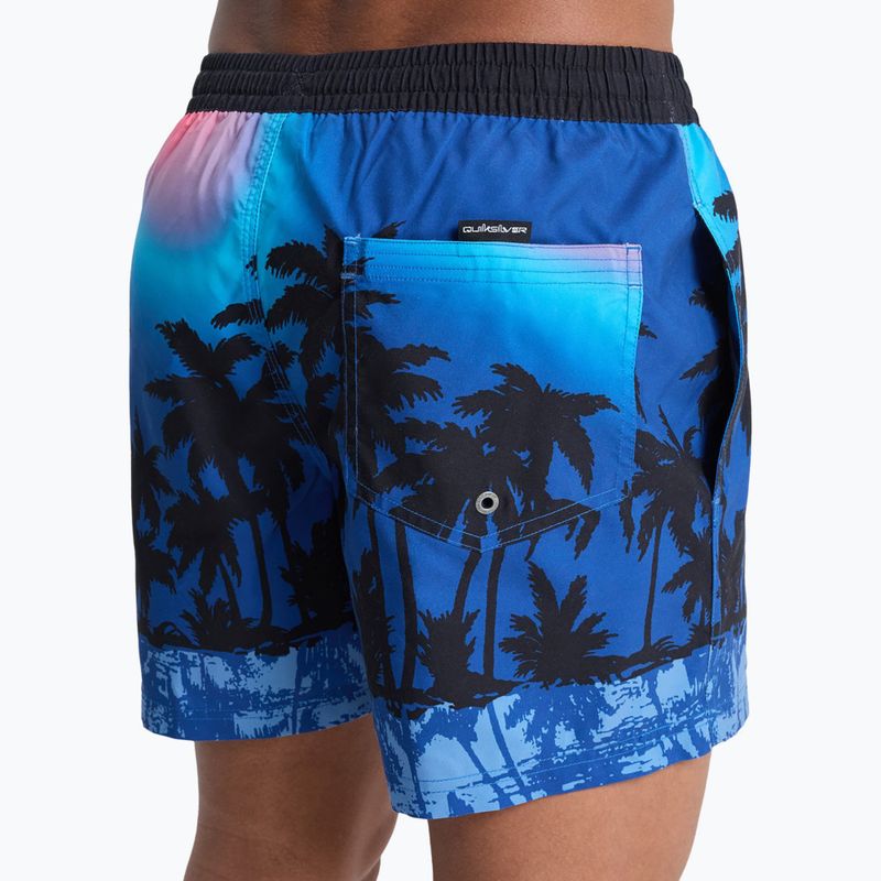 Pánské koupací šortky Quiksilver Everyday Printed Volley 15" monaco blue thermotropics 8