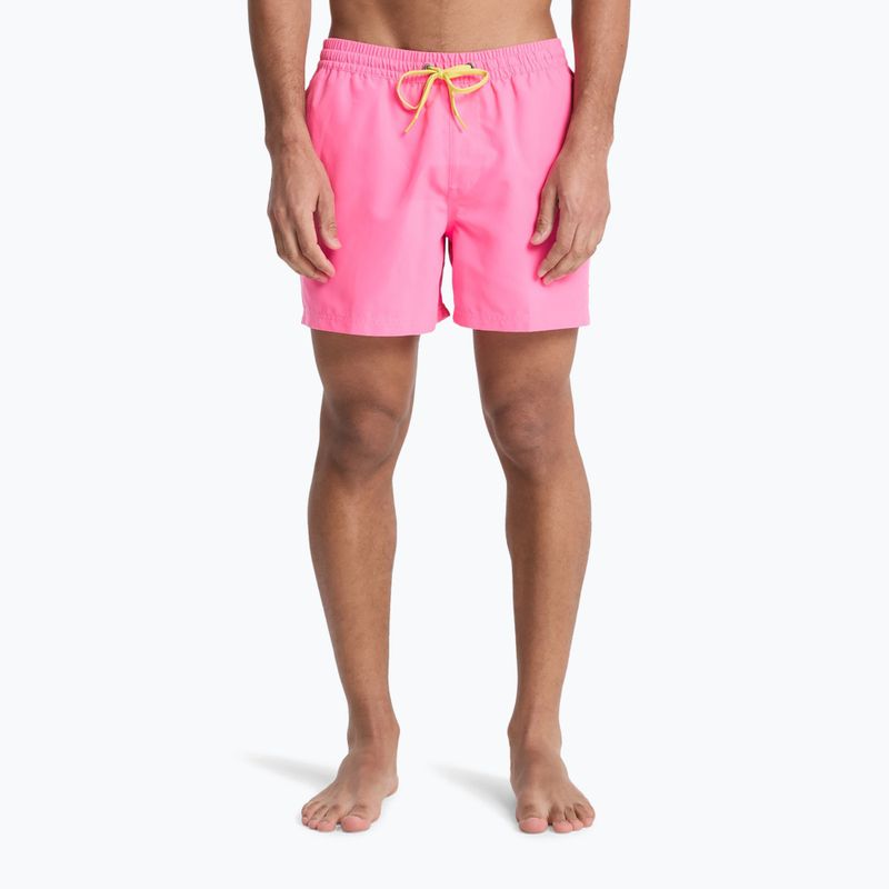 Pánské koupací šortky Quiksilver Everyday Solid Volley 15" pink lemonade 3