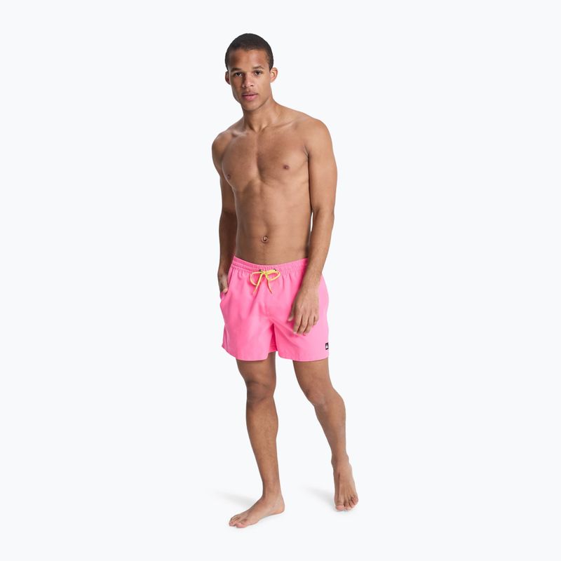 Pánské koupací šortky Quiksilver Everyday Solid Volley 15" pink lemonade 4