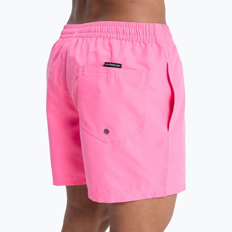 Pánské koupací šortky Quiksilver Everyday Solid Volley 15" pink lemonade 8