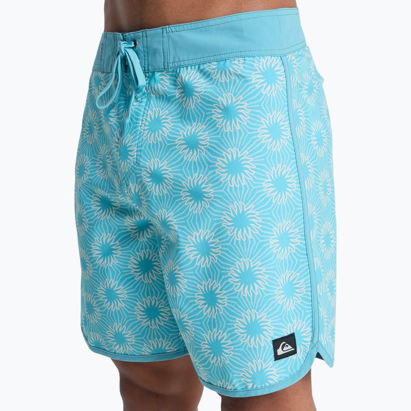 Pánské koupací šortky Quiksilver Surfsilk Scallop 18" aqua ocean mayhem 7