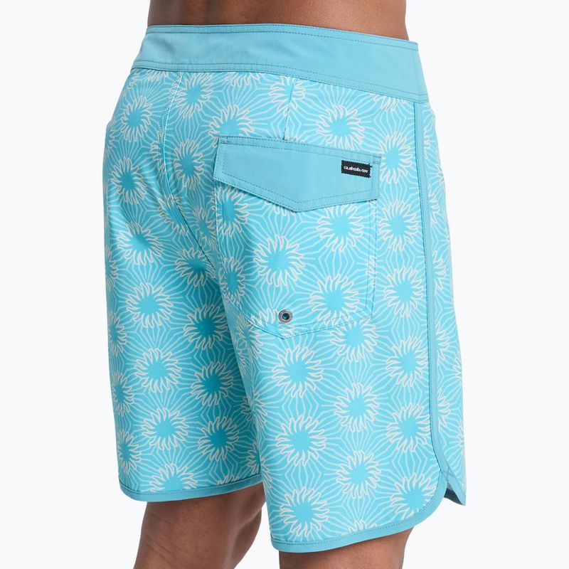 Pánské koupací šortky Quiksilver Surfsilk Scallop 18" aqua ocean mayhem 8