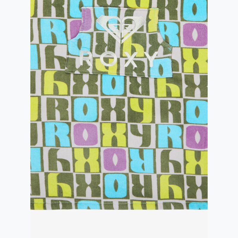 Dětské pončo ROXY RG Stay Magical Printed oil green letter up 3