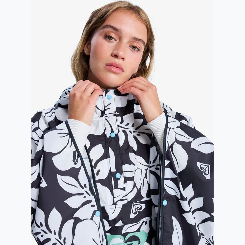 Dámské pončo ROXY Midnight Rain anthracite the big mo 4