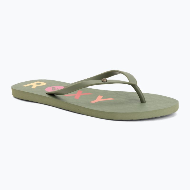 Dámské žabky ROXY Sandy III oil green
