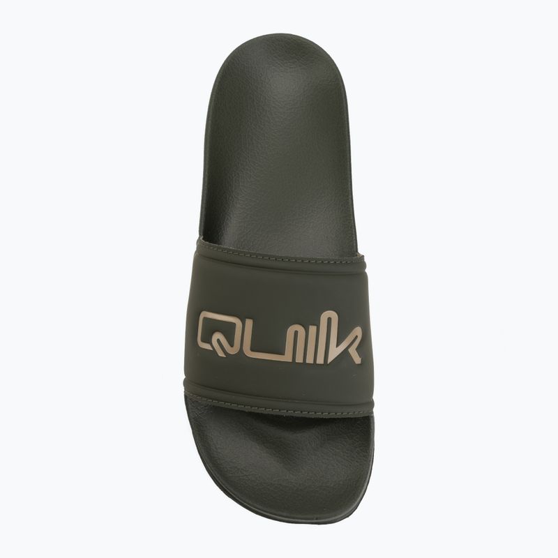 Pánské nazouvákyQuiksilver Sessions Slide grape leaf 5