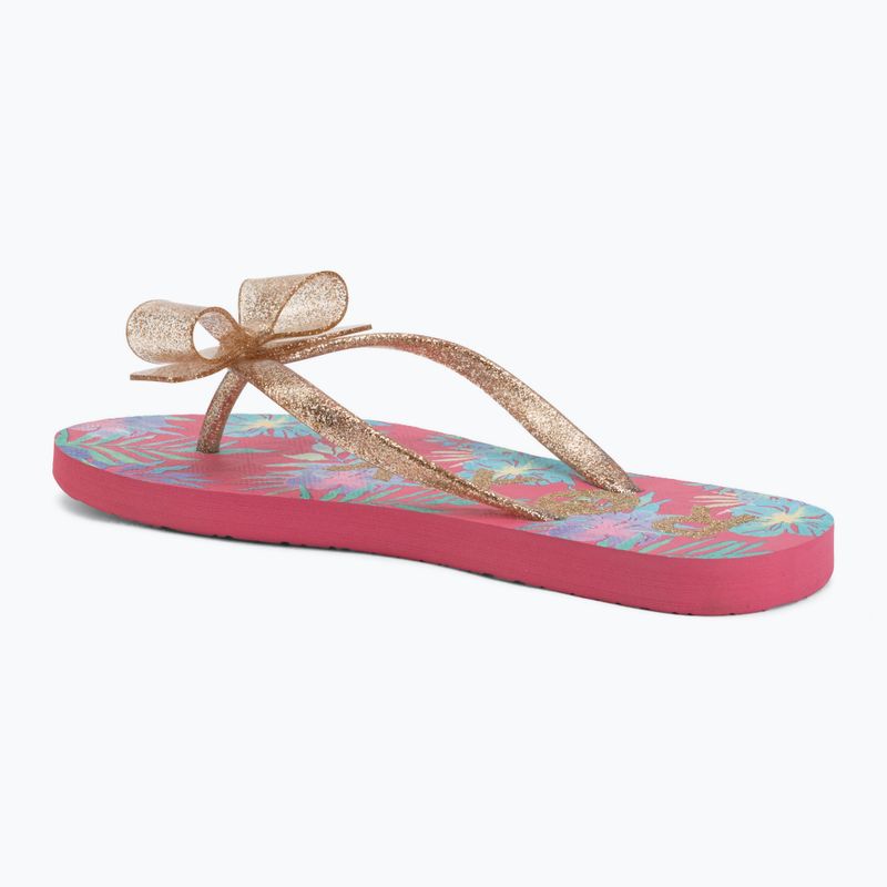 Dětské žabky ROXY Lulu IV pink multi camo 3