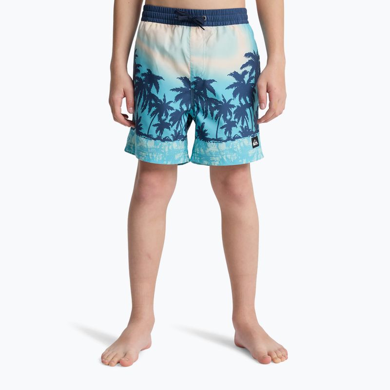 Dětské koupací šortky Quiksilver Everyday Printed Volley 14" aqua thermotropics 3
