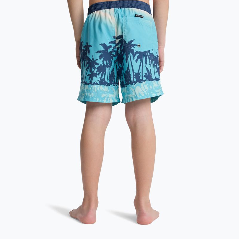 Dětské koupací šortky Quiksilver Everyday Printed Volley 14" aqua thermotropics 4