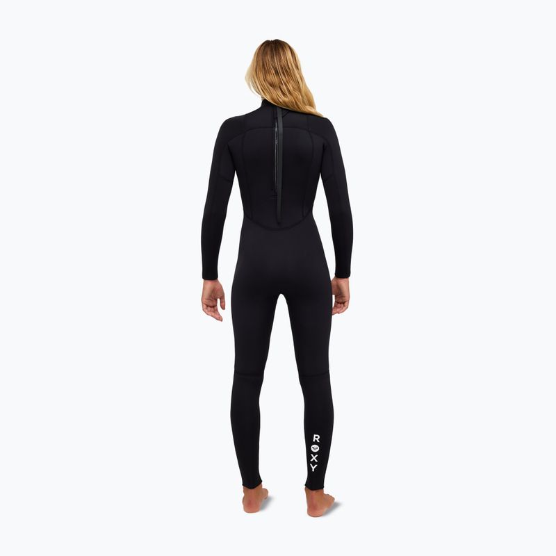 Dámský plavecký neopren Pianka ROXY 4/3 mm SR School/Rental Back Zip GBS black 3