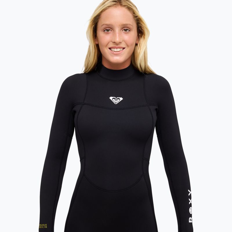 Dámský plavecký neopren Pianka ROXY 4/3 mm SR School/Rental Back Zip GBS black 4
