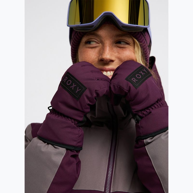 Dámské snowboardové rukavice ROXY Freshfield Blackberry Wine 3