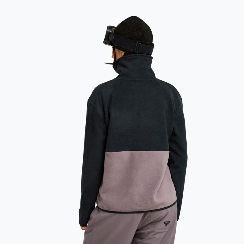 Dámská fleecová mikina ROXY Icedrift Layer true black 3