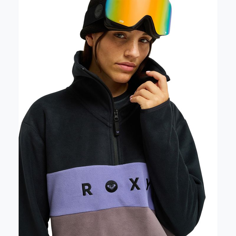 Dámská fleecová mikina ROXY Icedrift Layer true black 5