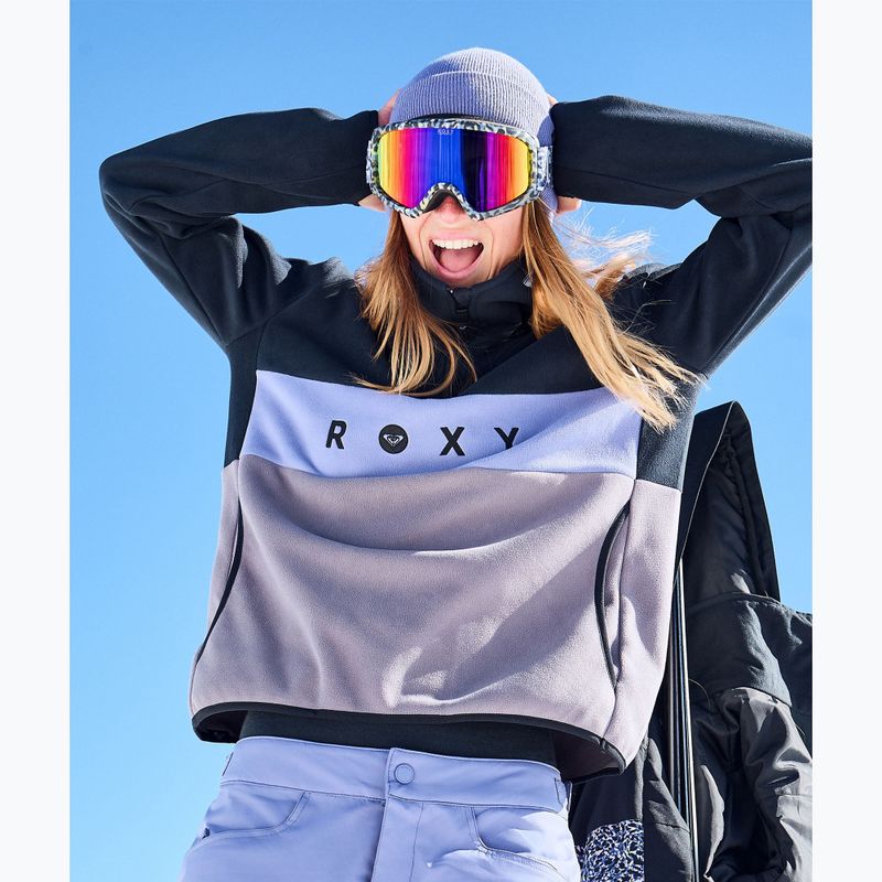 Dámská fleecová mikina ROXY Icedrift Layer true black 8