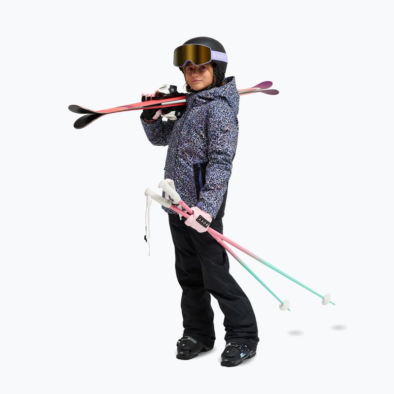 Dětská snowboardová bunda ROXY Snowflare true black wildin out rg 2