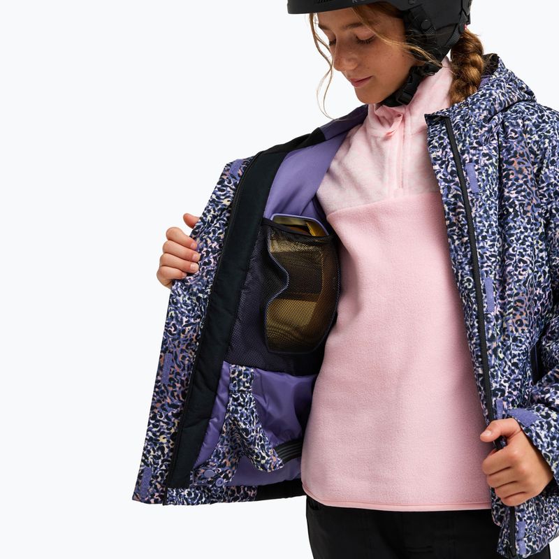 Dětská snowboardová bunda ROXY Snowflare true black wildin out rg 5