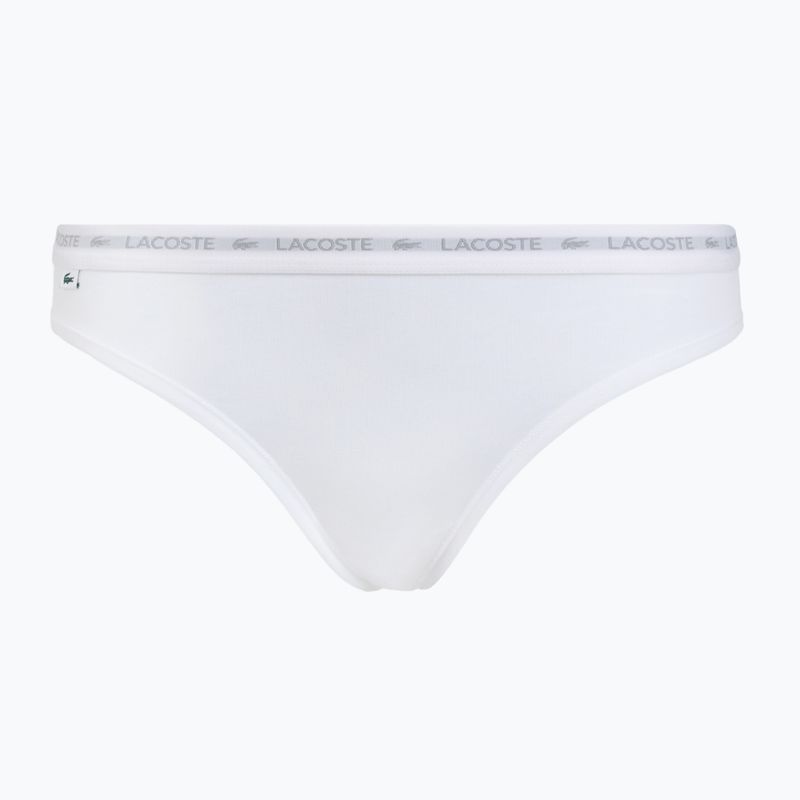 Dámské kalhotky Lacoste 8F1338 3 páry black/white/silver chine 2