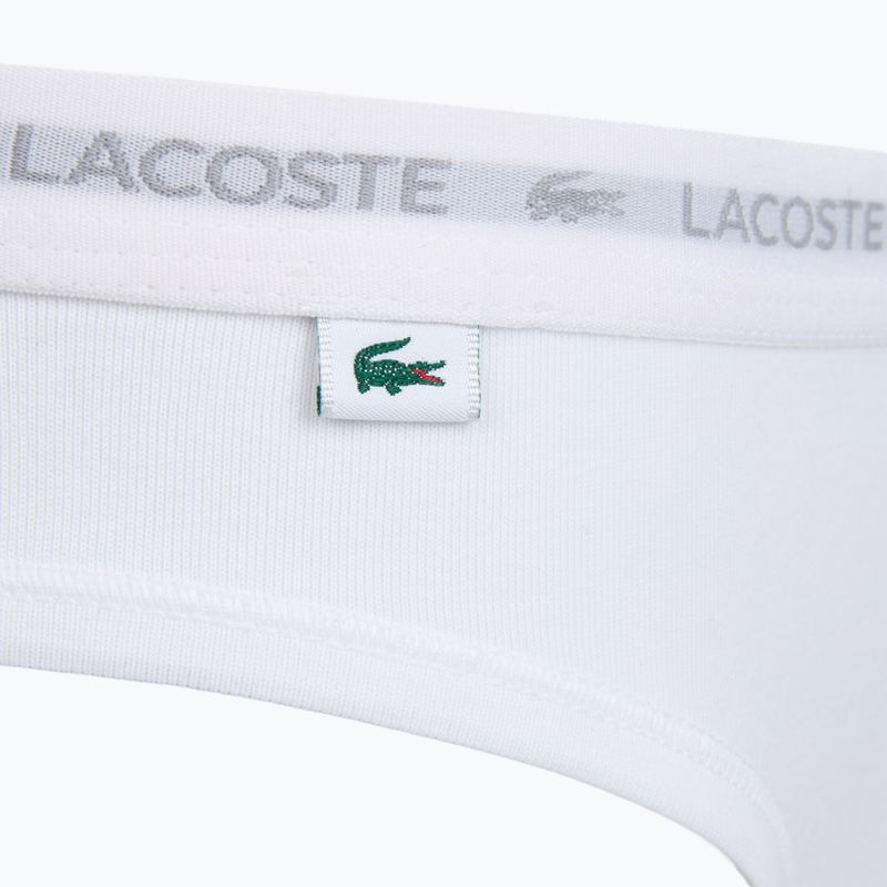 Dámské kalhotky Lacoste 8F1338 3 páry black/white/silver chine 4