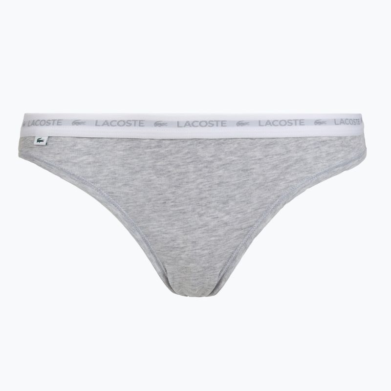 Dámské kalhotky Lacoste 8F1338 3 páry black/white/silver chine 5