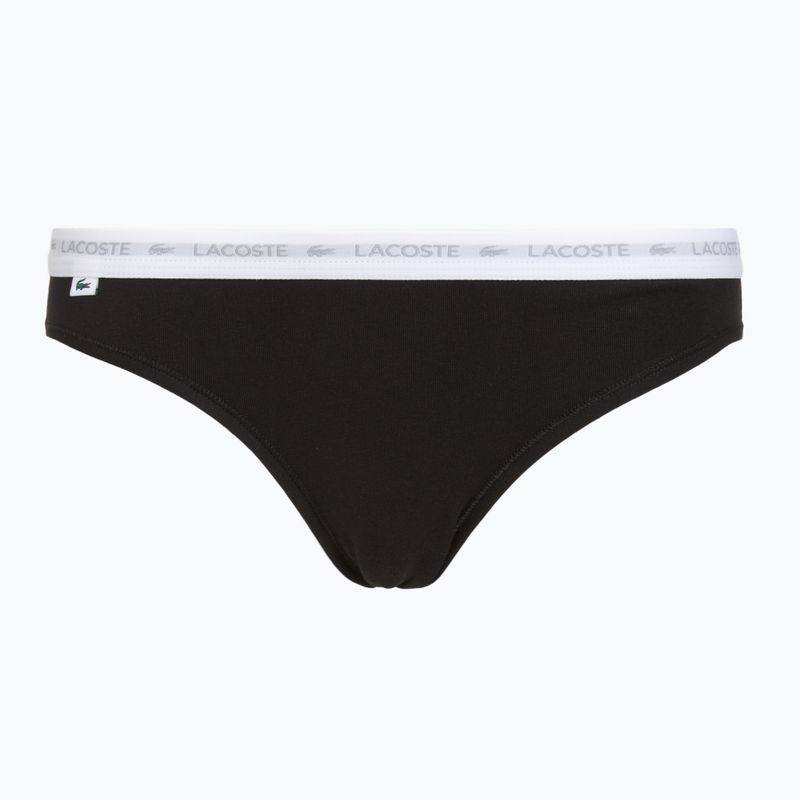 Dámské kalhotky Lacoste 8F1338 3 páry black/white/silver chine 6