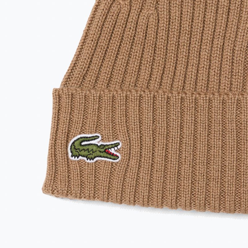 Pánská zimní čepice Lacoste RB0001 cookie 2