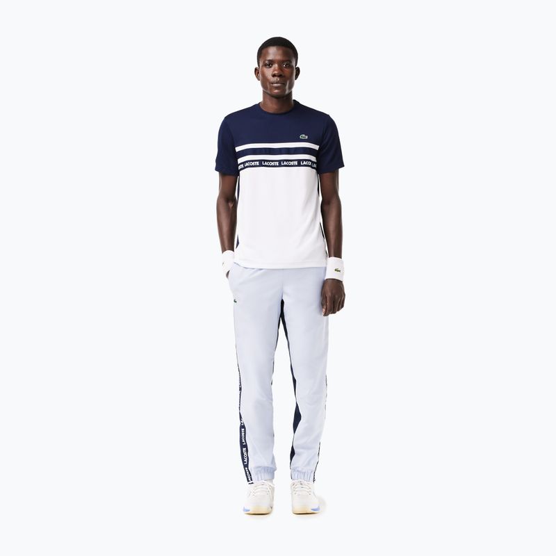Pánské tričko Lacoste TH7515 white/navy blue 2