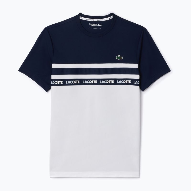 Pánské tričko Lacoste TH7515 white/navy blue 4