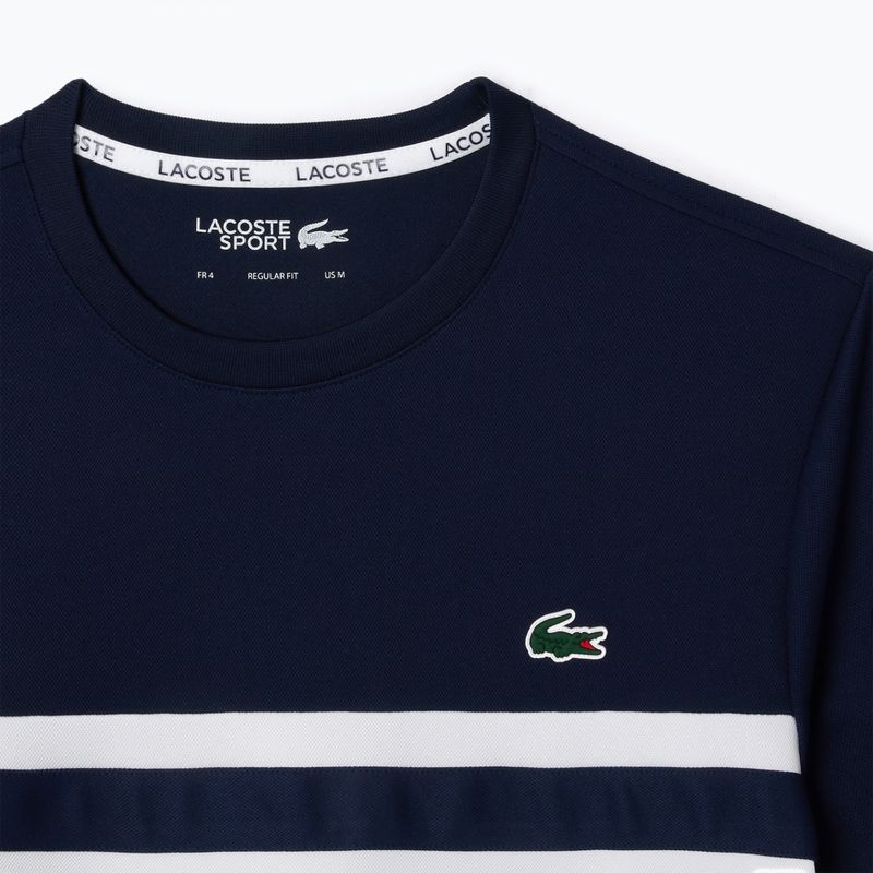 Pánské tričko Lacoste TH7515 white/navy blue 5